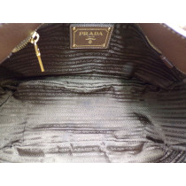 Prada Shopping Pelle Marrone