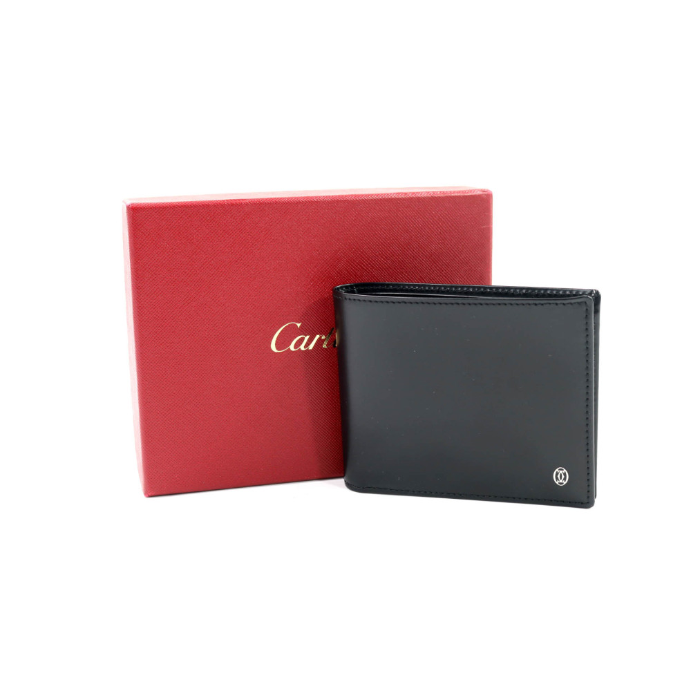 Cartier Portafoglio Pelle Spazzolata Nera