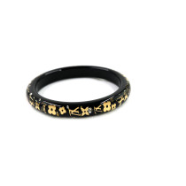 Louis Vuitton Bracciale Resina Nera e Oro