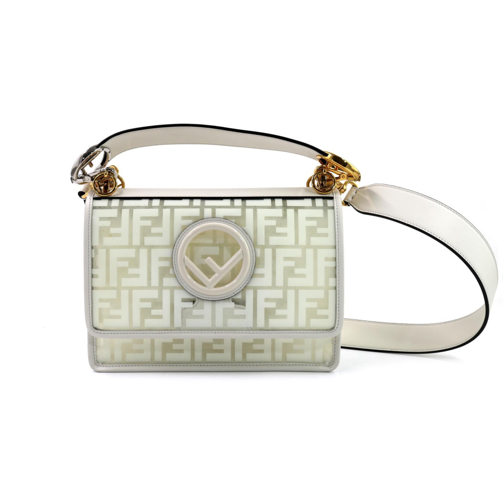 Fendi Kan PVC e Pelle Bianca