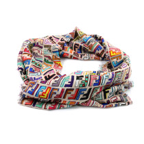 Fendi Stola Modal e Cashmere Multicolor