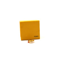 Fendi Anello Metallo e Smalto Multicolor