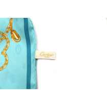 Cartier Foulard Seta Azzurra