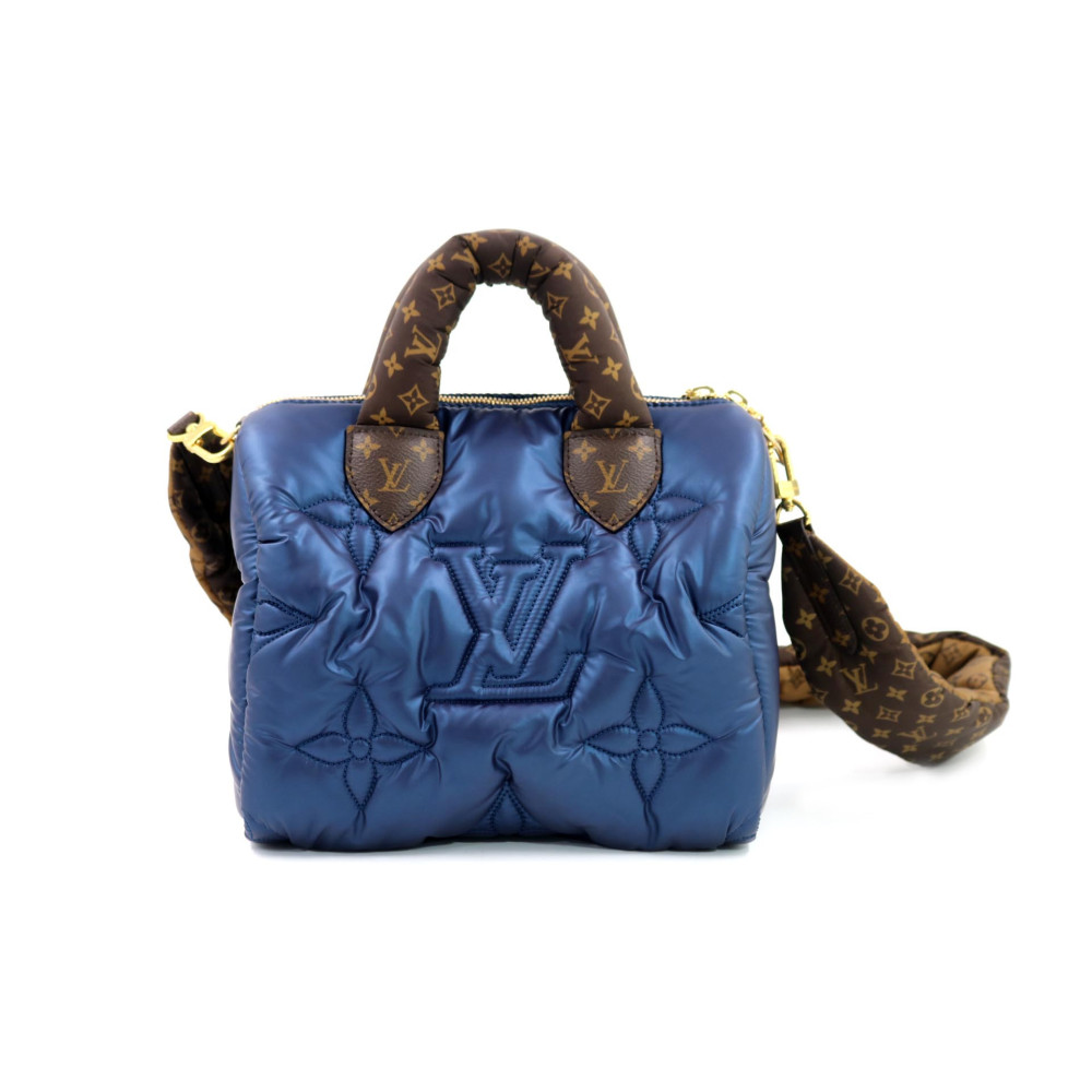 Louis Vuitton Speedy Bando Nylon Blu