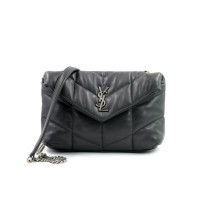 Saint Laurent Puffer Toy Pelle Grigia