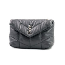 Saint Laurent Puffer Toy Pelle Grigia