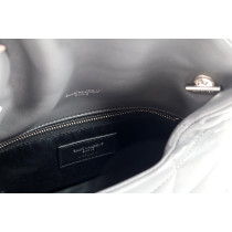 Saint Laurent Puffer Toy Pelle Grigia