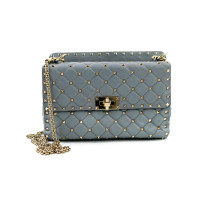 Valentino Spike Pelle Grigia