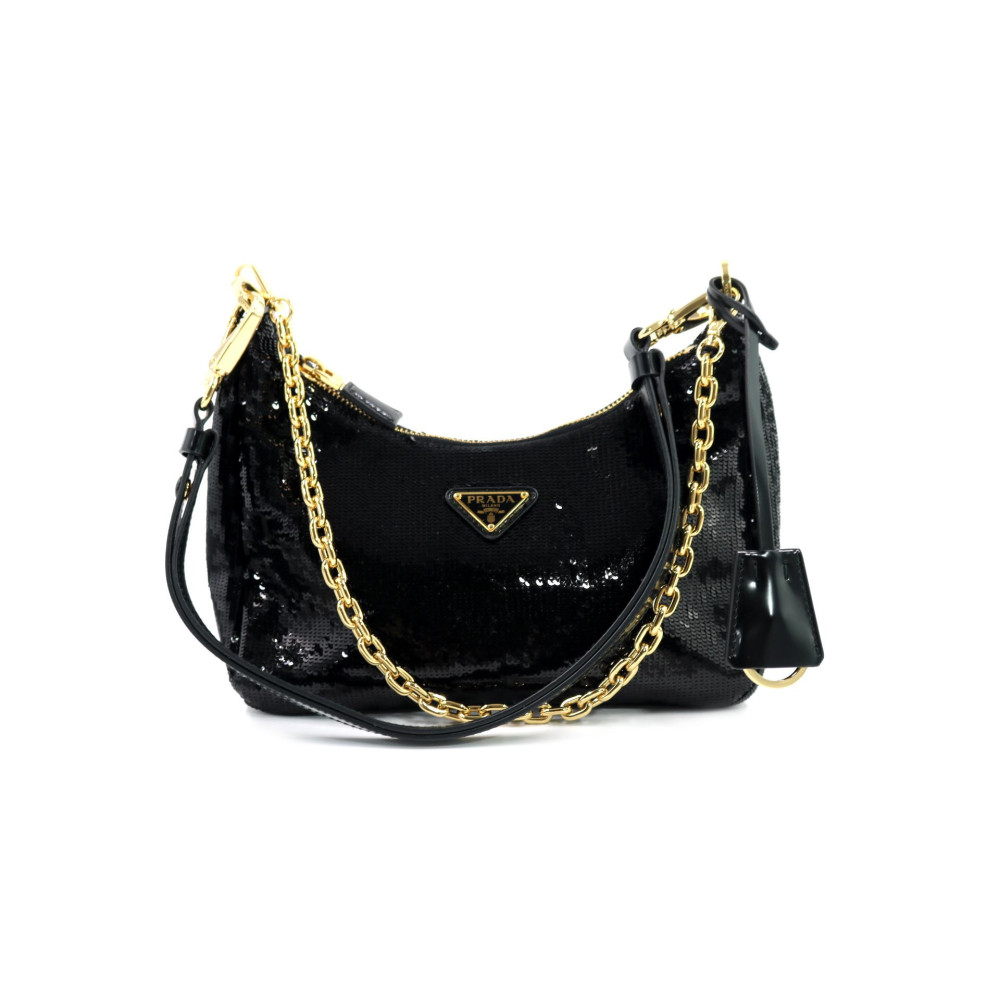 Prada Re Edition Paillettes Nero
