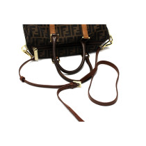 Fendi Boston Tela Marrone