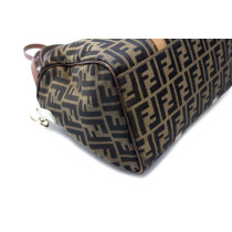 Fendi Boston Tela Marrone