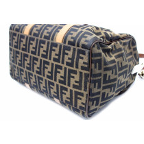 Fendi Boston Tela Marrone