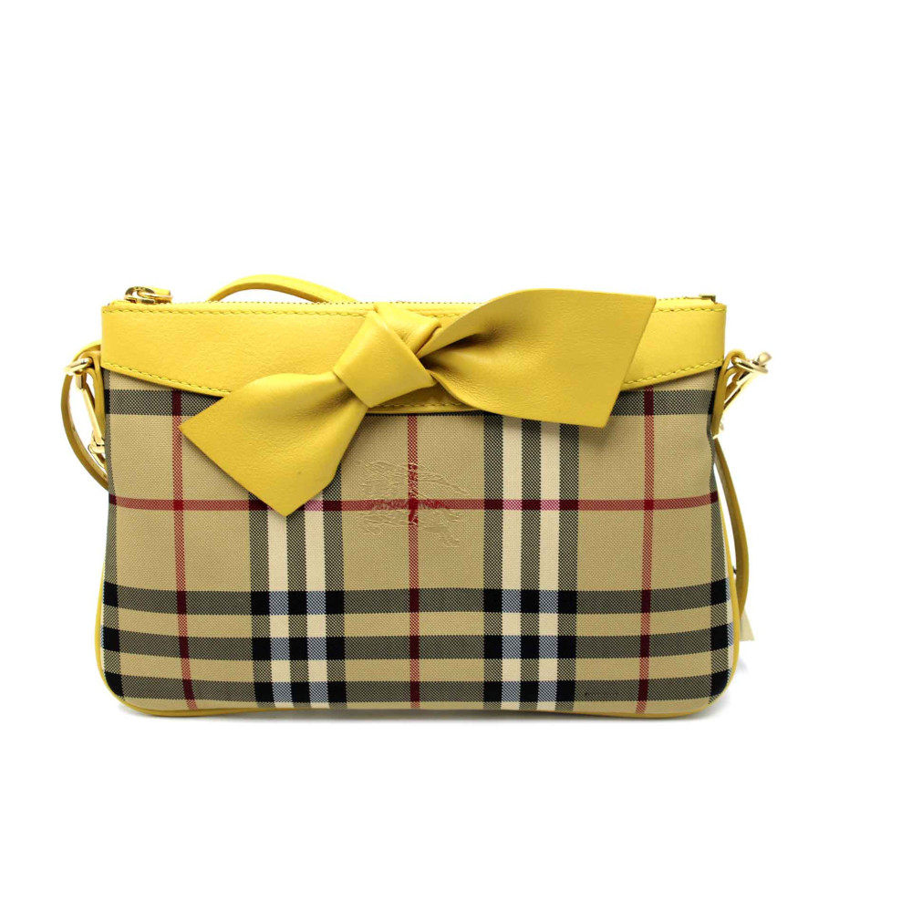 Burberry Nastry Bandoulière Check Beige