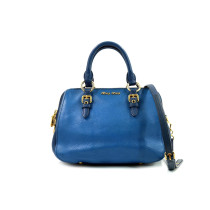 Miu Miu Bowling Cuir Bleu