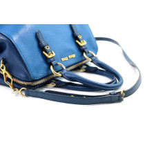 Miu Miu Bowling Leder Blau