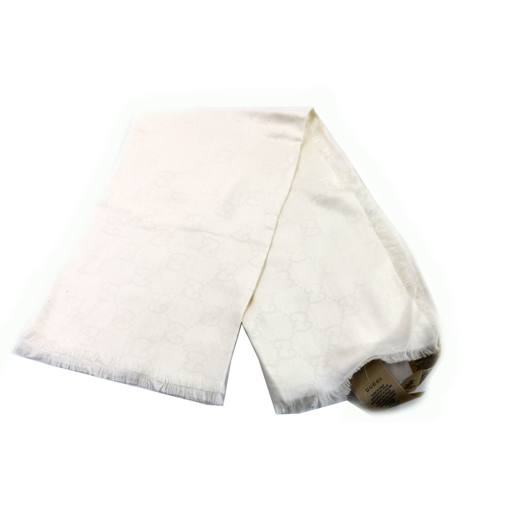 Gucci Stola Seta Bianca