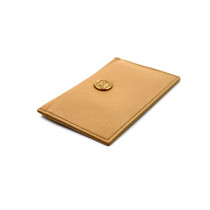 Chanel Kartenetui Aus Gekörntem Leder Beige