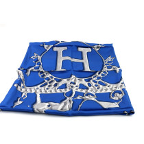 Hermes Foulard Seta Blu