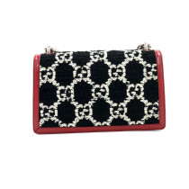 Gucci Dionysus Media Tweed Nero e Pelle Rossa