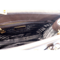 Prada Galleria Small Pelle Saffiano Coffee
