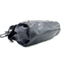 Balenciaga City Giant Verticale Pelle Blu Indaco