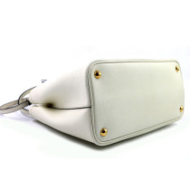 Prada Double Medium Pelle Bianca