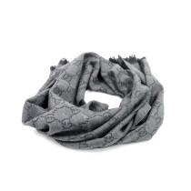 Gucci Sciarpa Lana Grigio Antracite