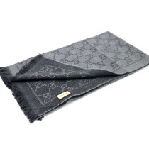 Gucci Sciarpa Lana Grigio Antracite