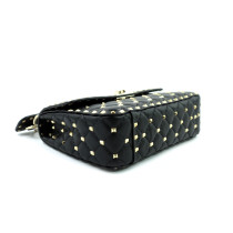 Valentino Spike Média Cuir Noir