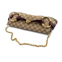 Gucci Horsebit Chain GG Marrone