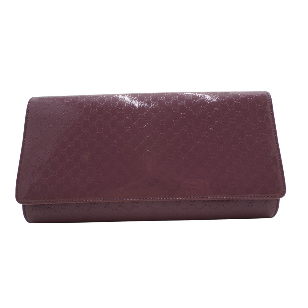 Gucci Clutch Microguccissima Vernice Ciclamino
