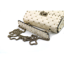 Valentino Spike Small Pelle Light Ivory