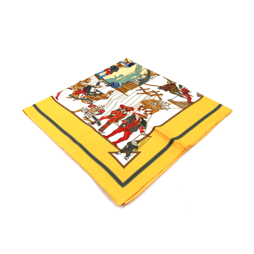 Hermes Foulard Seta Giallo