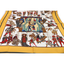 Hermes Foulard Seta Giallo