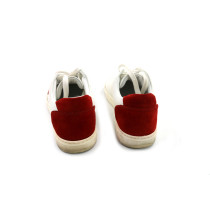 Dolce & Gabbana Sneakers Pelle Bianca e Rossa