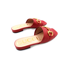 Gucci Ciabattina Horsebit Pelle Rossa
