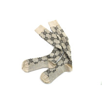 Gucci Calzini Crema e Nero