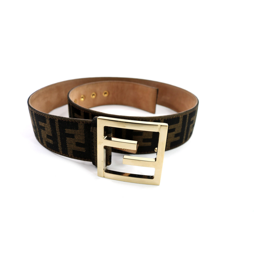 Fendi Cintura Zucca Marrone