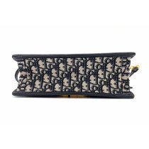 Dior Montaigne Tela Oblique Blu