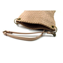 Bottega Veneta Tracolla Pelle Beige