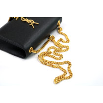 Saint Laurent Kate Small Pompom Pelle Nera