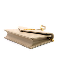 Saint Laurent Pochette Envelope Pelle Dark Beige