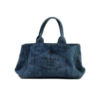 Prada Tote Bag Denim Blu
