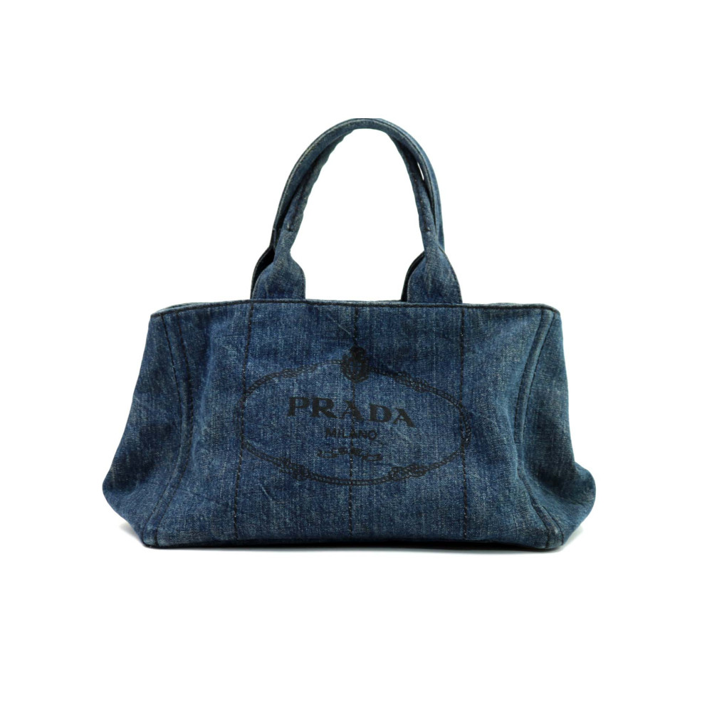 Prada Tote Bag Denim Blu
