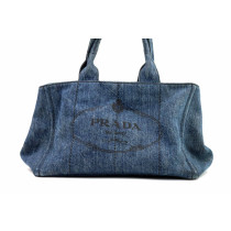 Prada Tote Bag Denim Blu