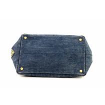 Prada Tote Bag Denim Blu