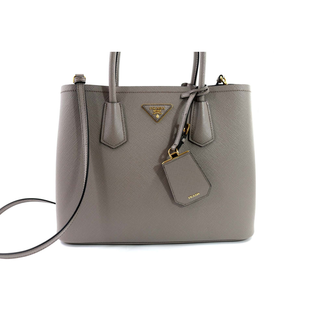Prada Double Pelle Grigio