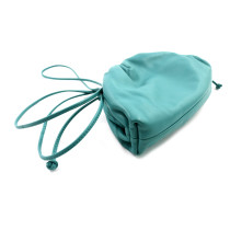 Bottega Veneta Pouch Mini Pelle Verde Acqua