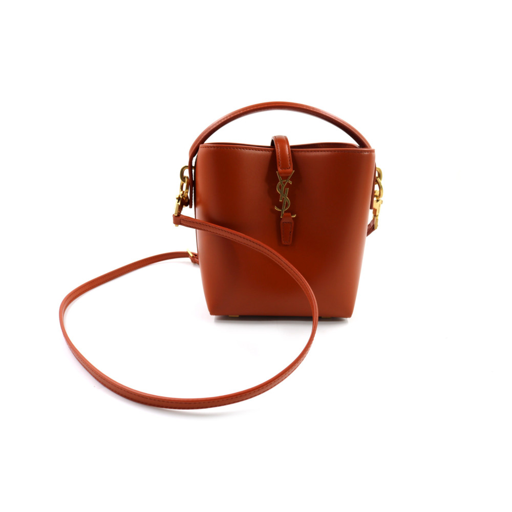Saint Laurent Le 37 Mini Pelle Arancione
