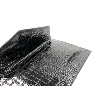 Saint Laurent Pochette Uptown Cocco Lucido Nero